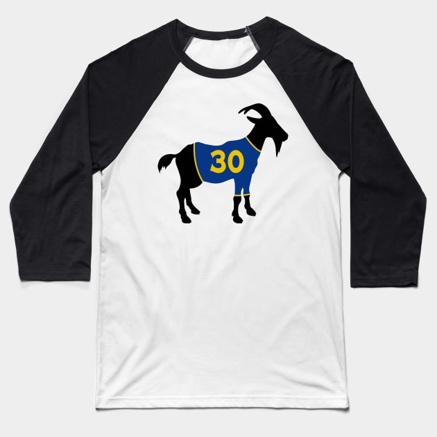 Steph Curry Goat Baseball T-Shirt by slawisa